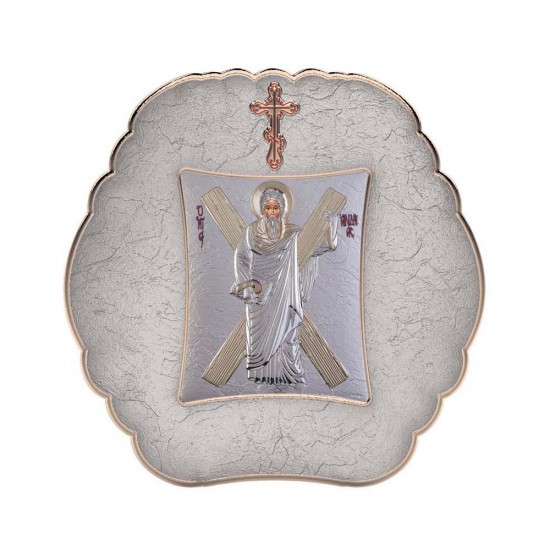 Αγιος Ανδρέας με Μοντέρνο Στρογγυλό Στεφάνι