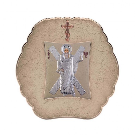 Αγιος Ανδρέας με Μοντέρνο Στρογγυλό Στεφάνι