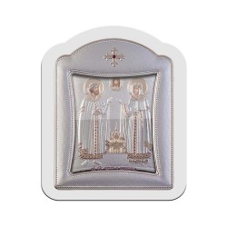 Αγιος Πέτρος και Αγία Ευδοκία με Μοντέρνο Κανονικό Στεφάνι και Τζάμι