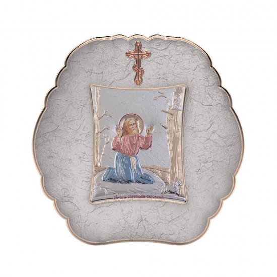 Αγιος Σεραφείμ με Μοντέρνο Στρογγυλό Στεφάνι