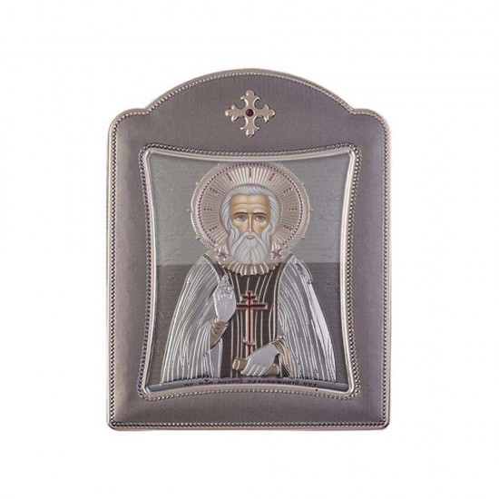 Αγιος Σέργιος με Μοντέρνο Κανονικό Στεφάνι και Τζάμι