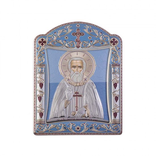 Αγιος Σέργιος με Κλασικό Κανονικό Στεφάνι και Τζάμι