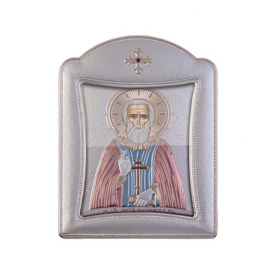 Αγιος Σέργιος με Μοντέρνο Κανονικό Στεφάνι και Τζάμι