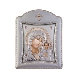 Παναγία Καζάνσκα με Μοντέρνο Κανονικό Στεφάνι και Τζάμι