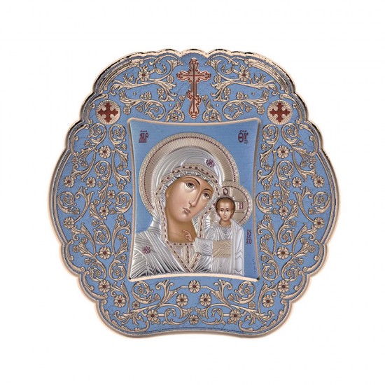 Παναγία Καζάνσκα με Κλασικό Στρογγυλό Στεφάνι