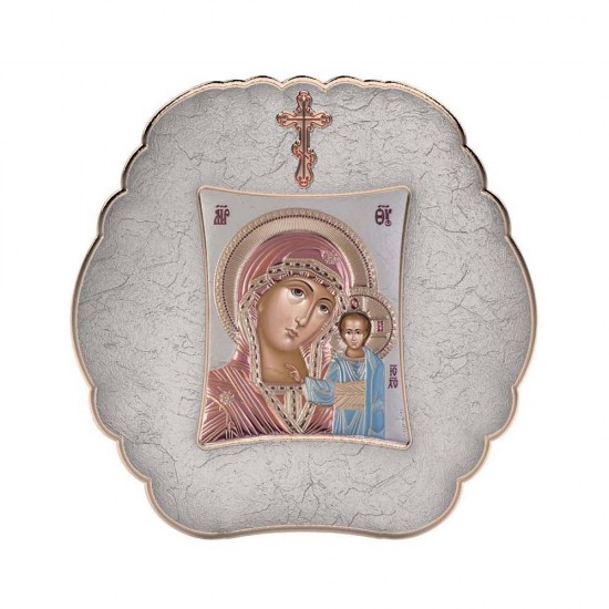 Παναγία Καζάνσκα με Μοντέρνο Στρογγυλό Στεφάνι