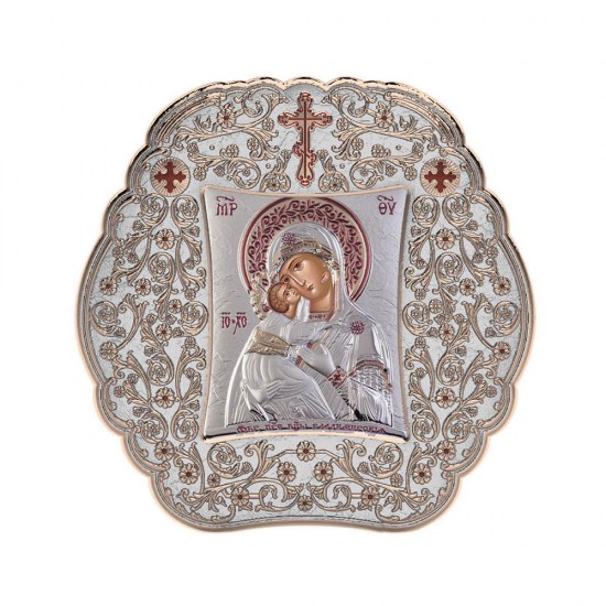 Παναγία Βλαδιμίρκα με Κλασικό Στρογγυλό Στεφάνι