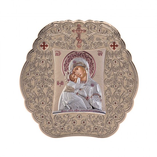 Παναγία Βλαδιμίρκα με Κλασικό Στρογγυλό Στεφάνι