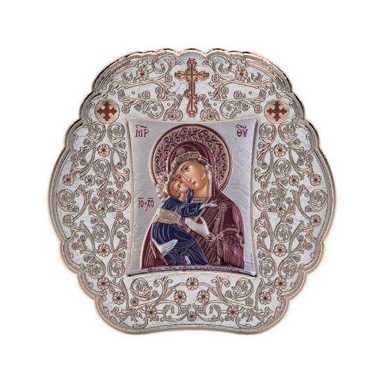 Παναγία Βλαδιμίρκα με Κλασικό Στρογγυλό Στεφάνι