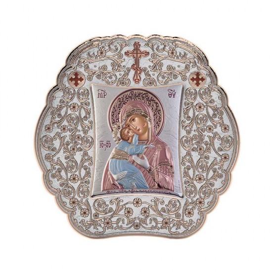 Παναγία Βλαδιμίρκα με Κλασικό Στρογγυλό Στεφάνι