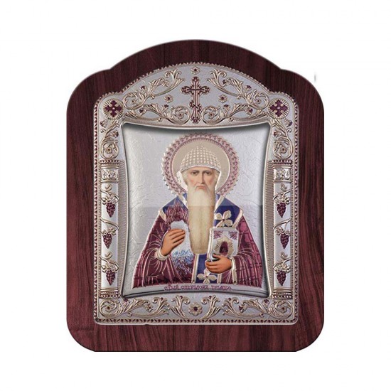 Αγιος Σπυρίδων με Κλασικό Κανονικό Στεφάνι και Τζάμι