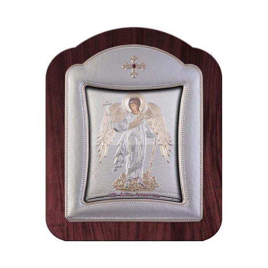 Φύλακας Αγγελος με Μοντέρνο Κανονικό Στεφάνι και Τζάμι