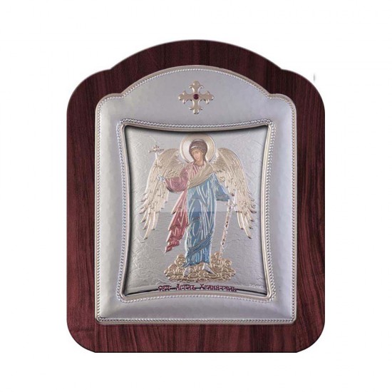 Φύλακας Αγγελος με Μοντέρνο Κανονικό Στεφάνι και Τζάμι