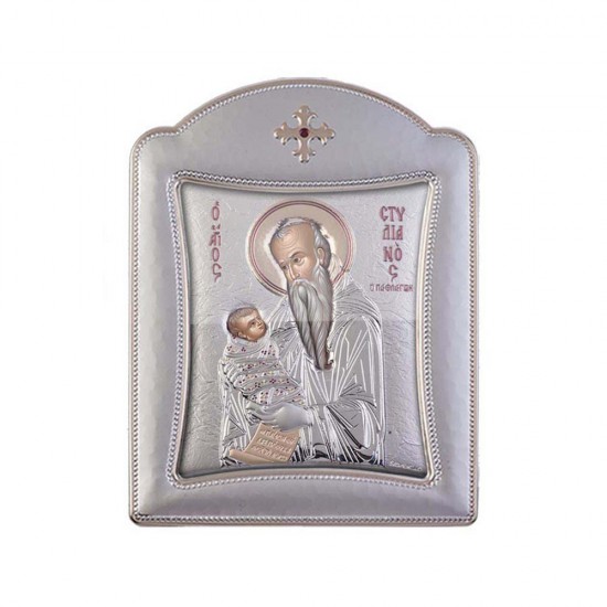 Αγιος Στυλιανός με Μοντέρνο Κανονικό Στεφάνι και Τζάμι