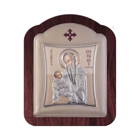 Αγιος Στυλιανός με Μοντέρνο Κανονικό Στεφάνι και Τζάμι