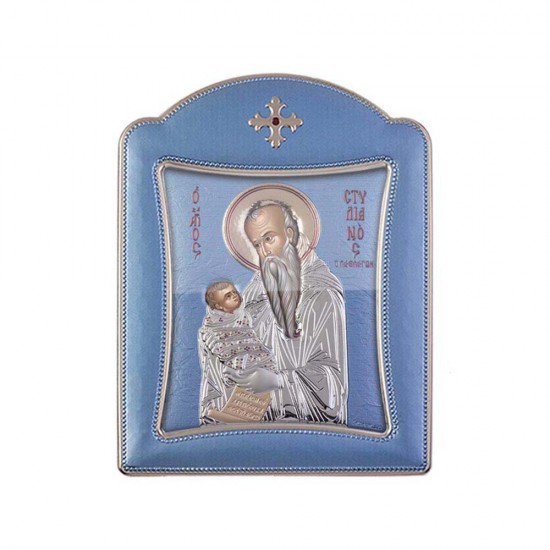 Αγιος Στυλιανός με Μοντέρνο Κανονικό Στεφάνι και Τζάμι