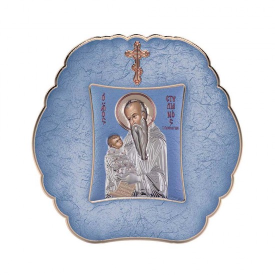 Αγιος Στυλιανός με Μοντέρνο Στρογγυλό Στεφάνι