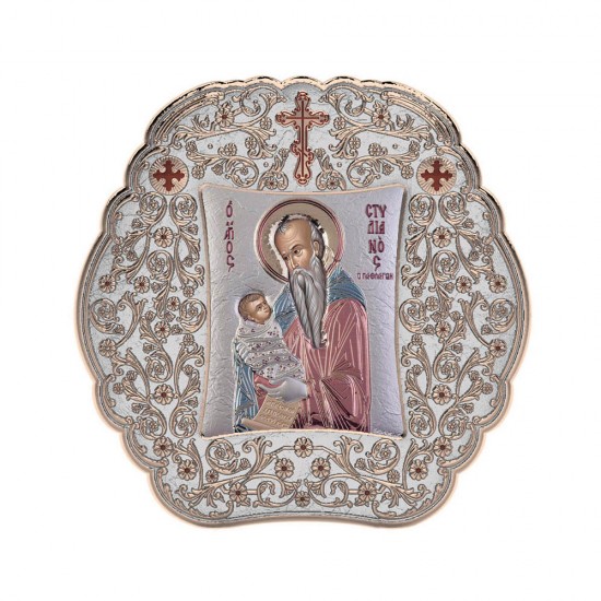 Αγιος Στυλιανός με Κλασικό Στρογγυλό Στεφάνι