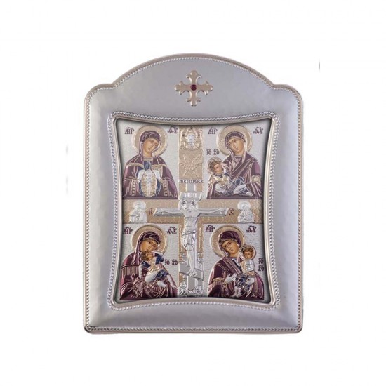 Μητρότητα με Μοντέρνο Κανονικό Στεφάνι και Τζάμι