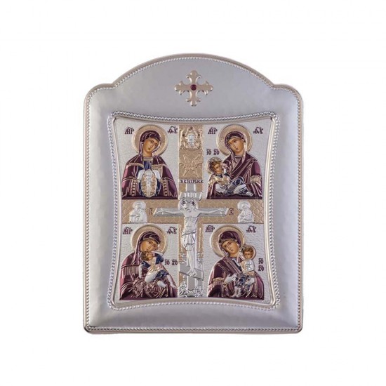 Μητρότητα με Μοντέρνο Κανονικό Στεφάνι