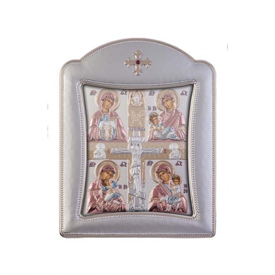 Μητρότητα με Μοντέρνο Κανονικό Στεφάνι και Τζάμι