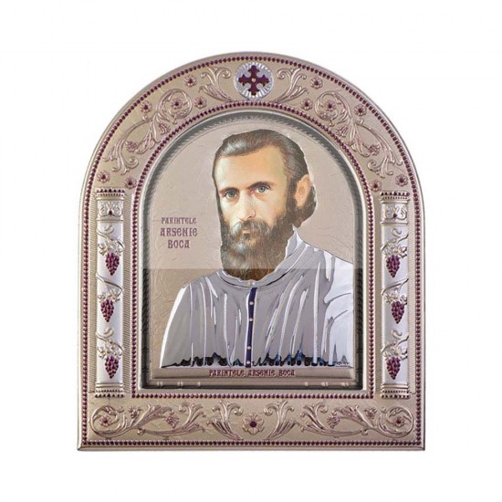 Πάτερ Αρσένιος Μπόκα με Κλασικό Κανονικό Στεφάνι και Τζάμι