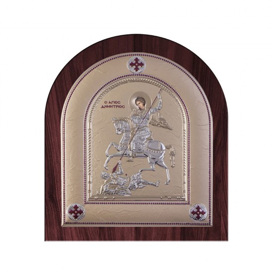 Αγιος Δημήτριος με Μοντέρνο Κανονικό Στεφάνι