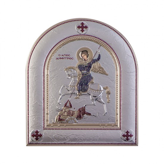 Αγιος Δημήτριος με Μοντέρνο Κανονικό Στεφάνι