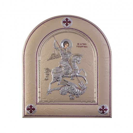 Αγιος Γεώργιος με Μοντέρνο Κανονικό Στεφάνι