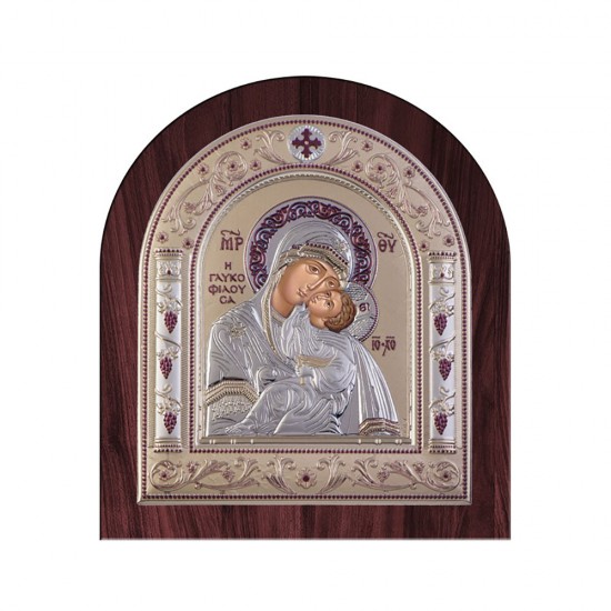 Παναγία Γλυκοφιλούσα με Κλασικό Κανονικό Στεφάνι