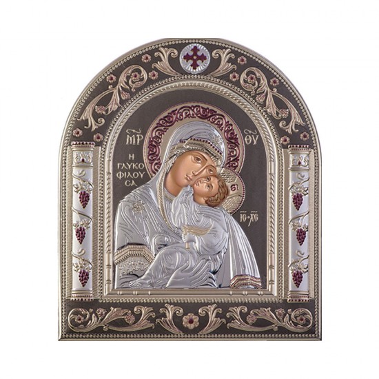 Παναγία Γλυκοφιλούσα με Κλασικό Κανονικό Στεφάνι