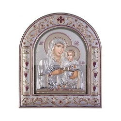 Παναγία Ιεροσολυμίτισσα με Κλασικό Κανονικό Στεφάνι και Τζάμι