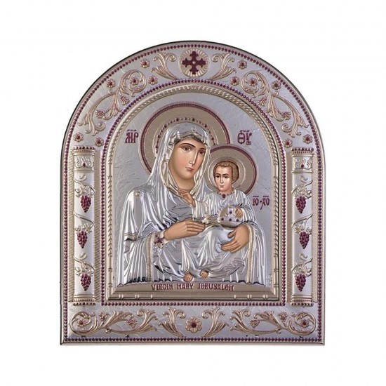 Παναγία Ιεροσολυμίτισσα με Κλασικό Κανονικό Στεφάνι