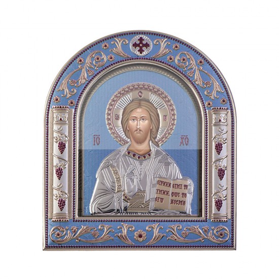 Χριστός με Κλασικό Κανονικό Στεφάνι και Τζάμι