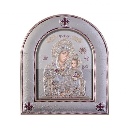 Παναγία Βηθλεέμ με Μοντέρνο Κανονικό Στεφάνι και Τζάμι