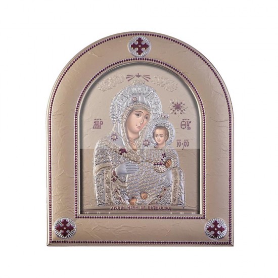 Παναγία Βηθλεέμ με Μοντέρνο Κανονικό Στεφάνι και Τζάμι