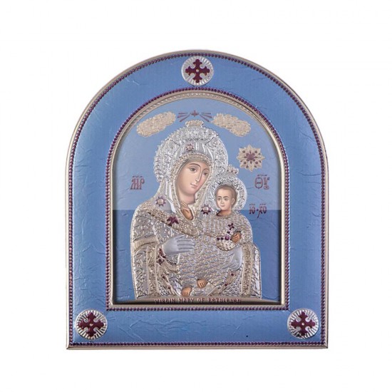 Παναγία Βηθλεέμ με Μοντέρνο Κανονικό Στεφάνι και Τζάμι