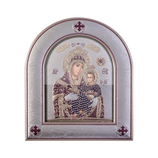 Παναγία Βηθλεέμ με Μοντέρνο Κανονικό Στεφάνι και Τζάμι