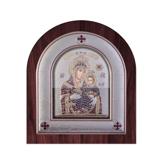 Παναγία Βηθλεέμ με Μοντέρνο Κανονικό Στεφάνι και Τζάμι