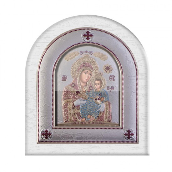 Παναγία Βηθλεέμ με Μοντέρνο Κανονικό Στεφάνι και Τζάμι