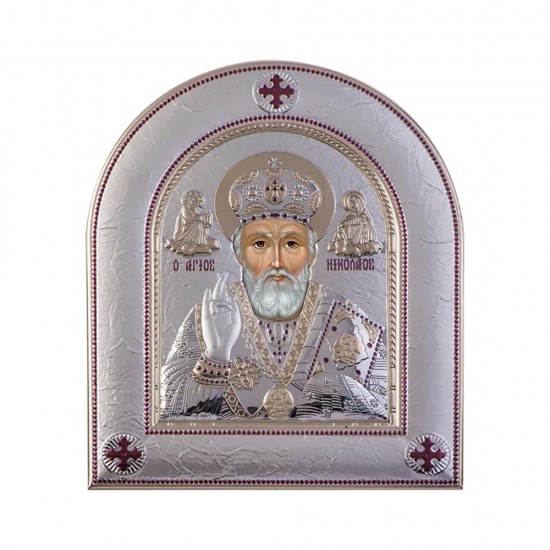 Αγιος Νικόλαος με Μοντέρνο Κανονικό Στεφάνι