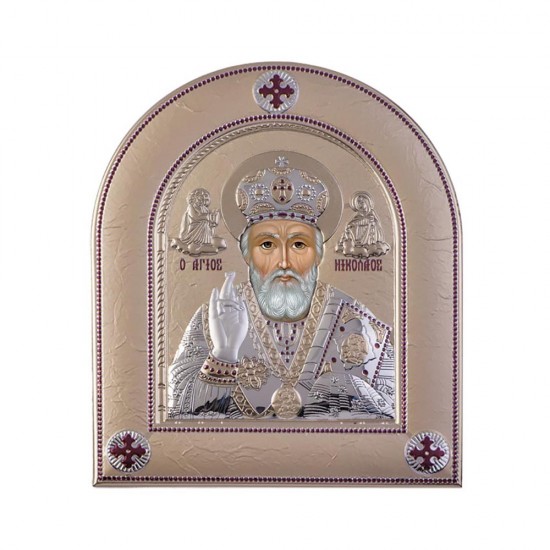 Αγιος Νικόλαος με Μοντέρνο Κανονικό Στεφάνι