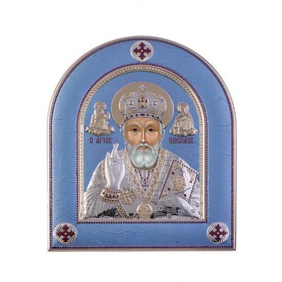 Αγιος Νικόλαος με Μοντέρνο Κανονικό Στεφάνι