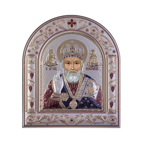 Αγιος Νικόλαος με Κλασικό Κανονικό Στεφάνι