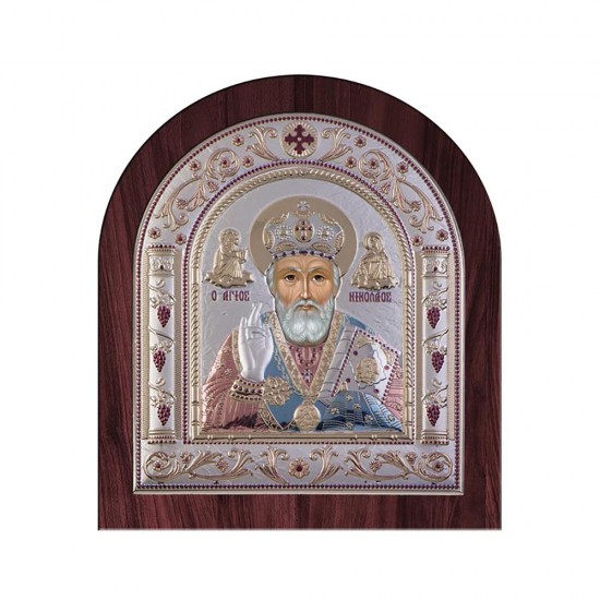 Αγιος Νικόλαος με Κλασικό Κανονικό Στεφάνι