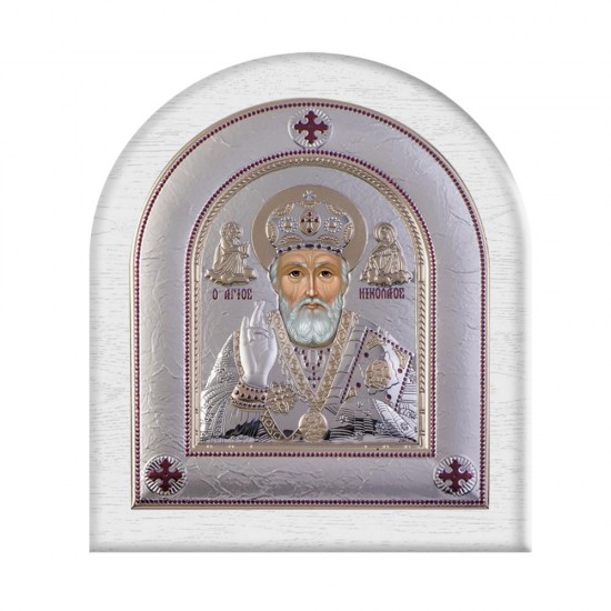 Αγιος Νικόλαος με Μοντέρνο Κανονικό Στεφάνι