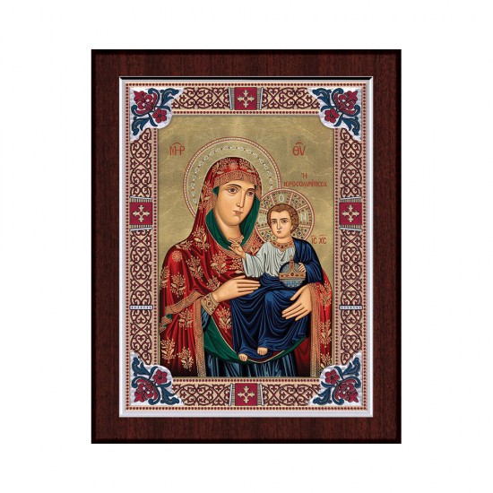 Παναγία Ιεροσολυμίτισσα με Κλασικό Κανονικό Στεφάνι