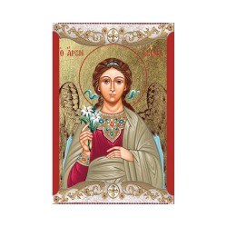 Αρχάγγελος Γαβριήλ Κανονική Μεταξοτυπία  με Vingage Στεφάνι