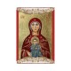 Παναγία Νικοποιου Κανονική Μεταξοτυπία με Vingage Στεφάνι
