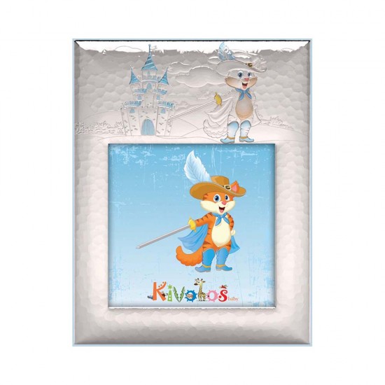 Παιδική Κορνίζα με Σχέδιο Πππουτσομένος Γάτος